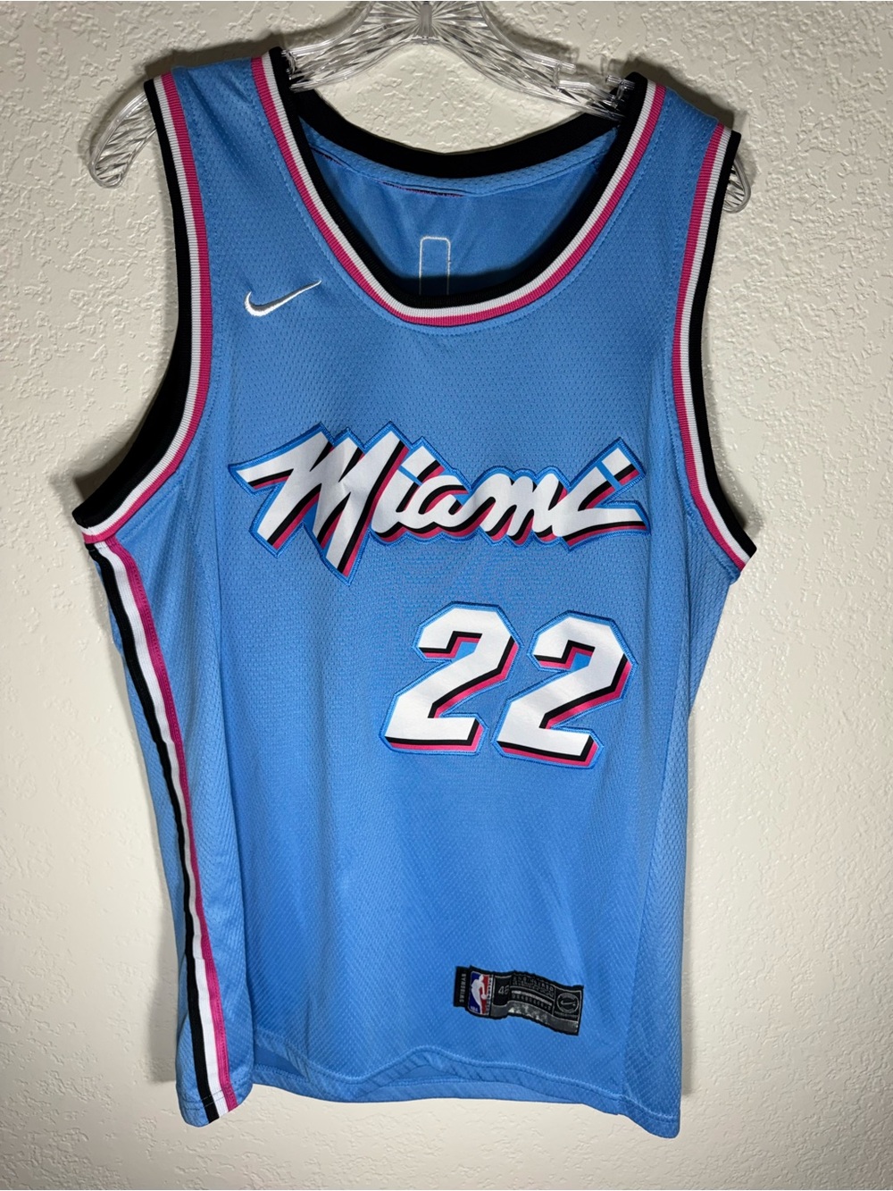 Miami Heat Jimmy Butler #22 Vice Wave City Efition Swingman Jersey size 48 Large